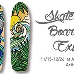 初冬にアロハな風をお届け！TAMOによるSkate & Surf Board Paint 展示が ALOHA TABLE 湘南にて開催