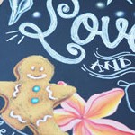 【ハワイリビング】クリスマスボードをハンドメイド！ハワイアンチョークアートを体験してきました